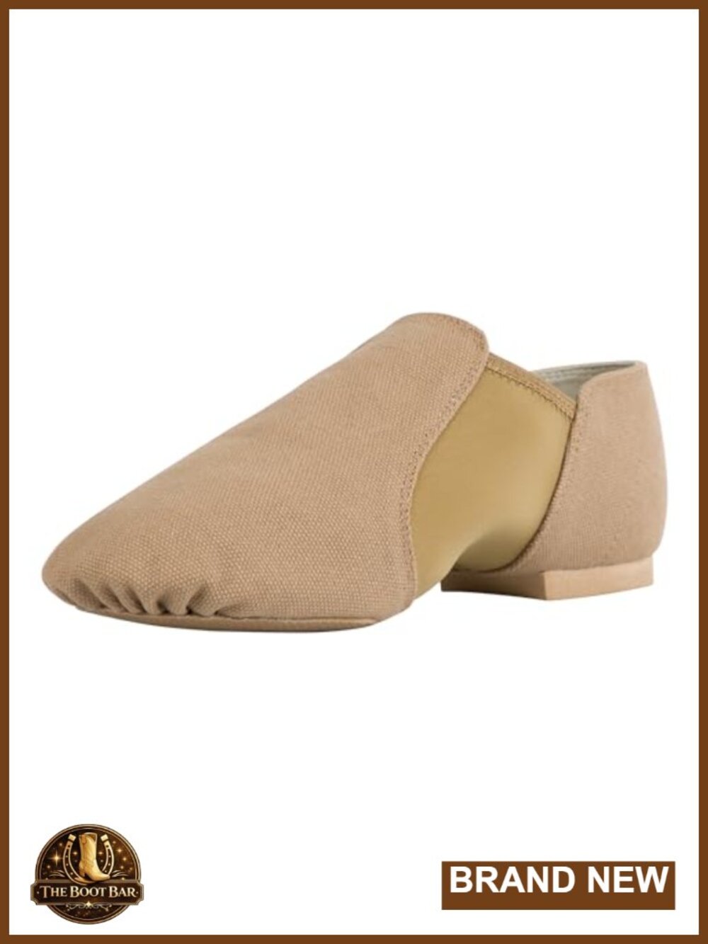 Unisex Canvas Slip-on Jazz Dance Shoes Split Sole